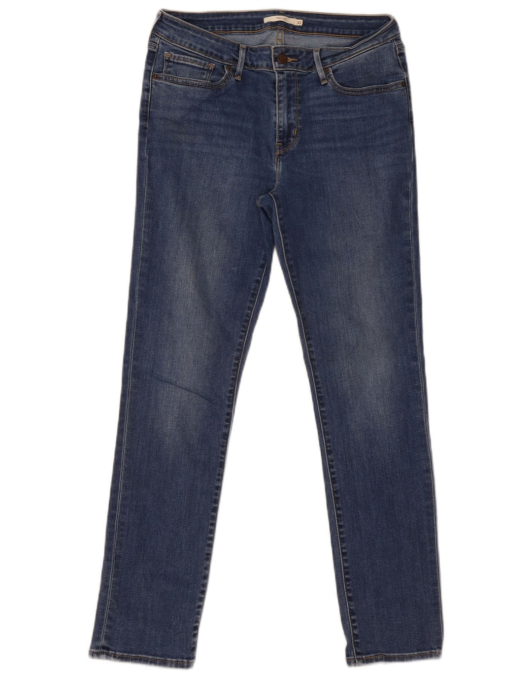 Levi's Dame 711 Slim Jeans W32 L30 Blå Bomuld