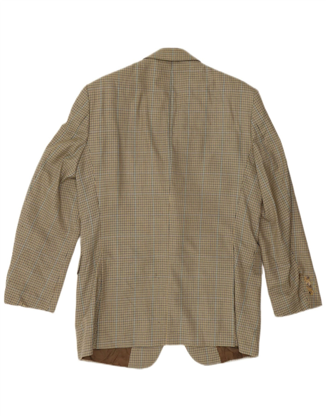Burberry Blazerjakke til mænd EU 48 Medium Yellow Houndstooth Virgin Wool