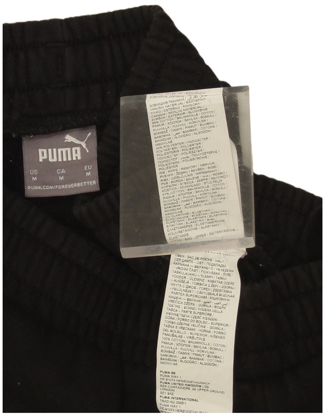 Puma Træningsdragt til mænd Joggers Medium Sort Colourblock Bomuld