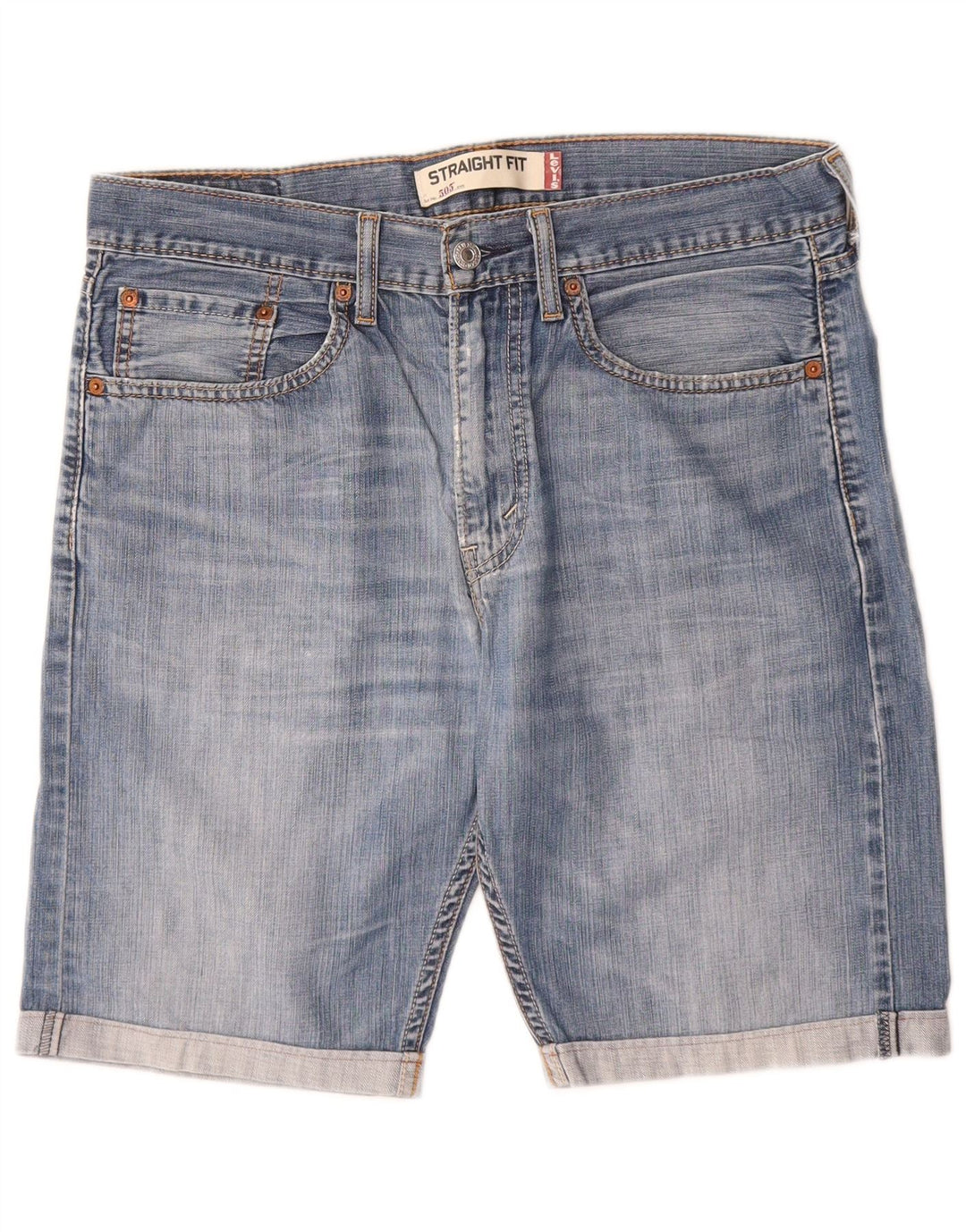 Levi's Herre 505 denimshorts W32 mellemblå bomuld
