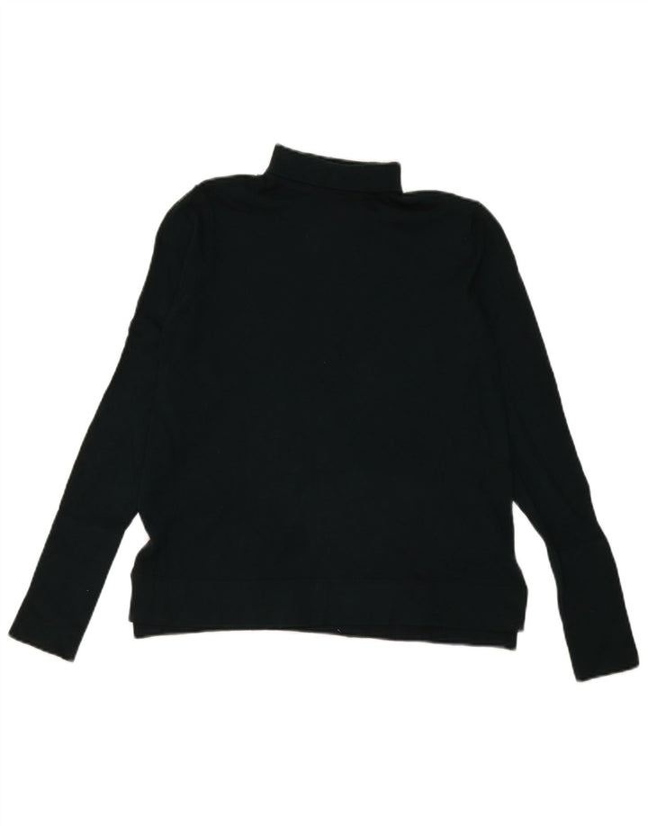 Zara Dame Rullehals Sweater UK 14 Medium Grøn Modal
