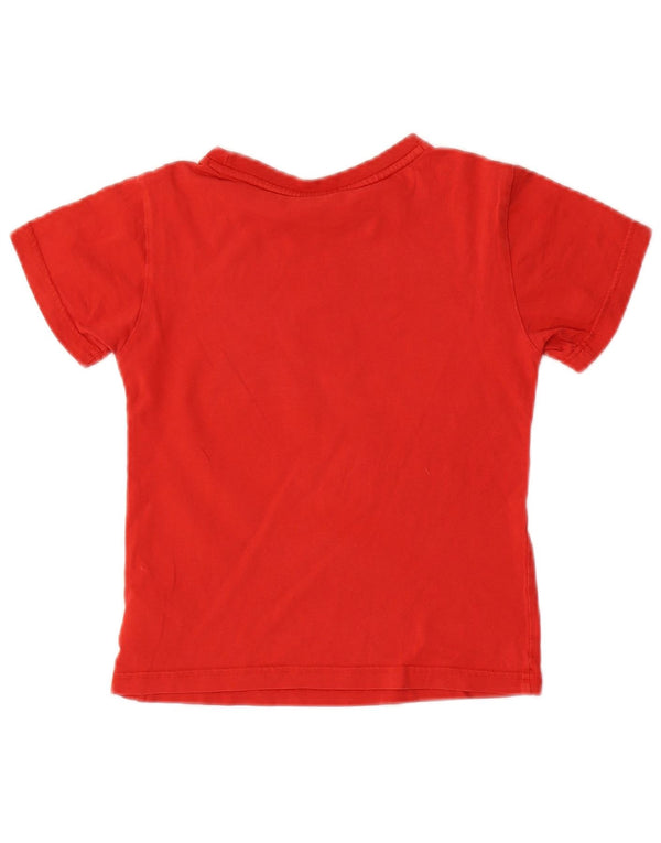Adidas drenge grafisk t-shirt top 7-8 år rød bomuld