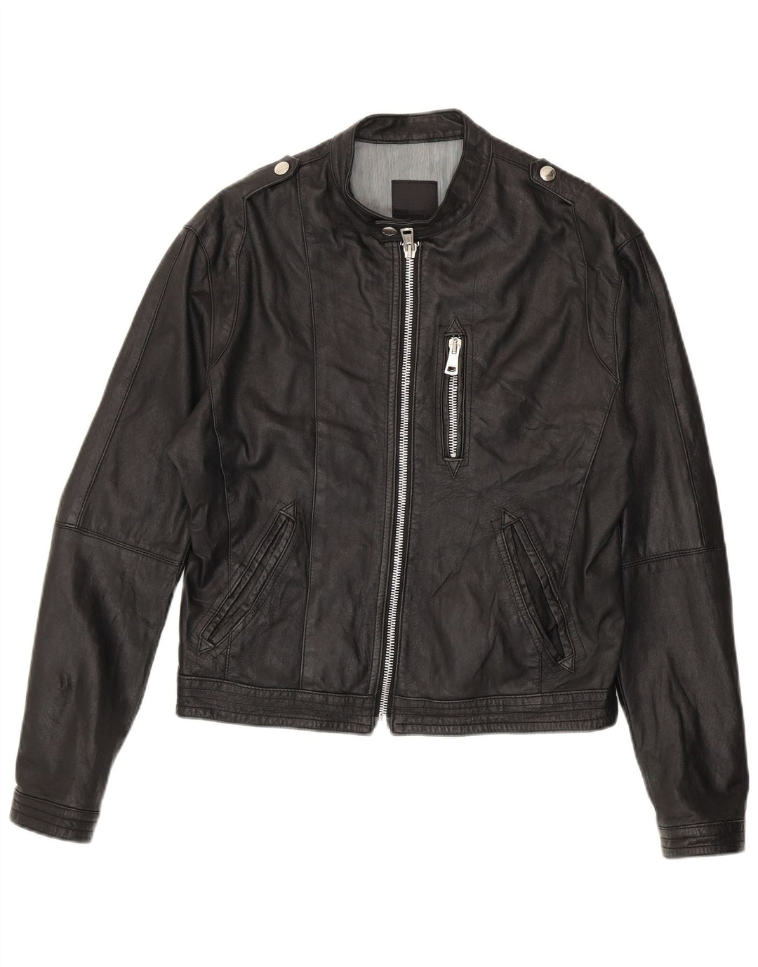 Imperial Dame Military Læderjakke IT 48 XL Sort