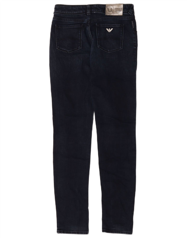 Armani Dame Slim Jeans W26 L29 Marineblå Bomuld