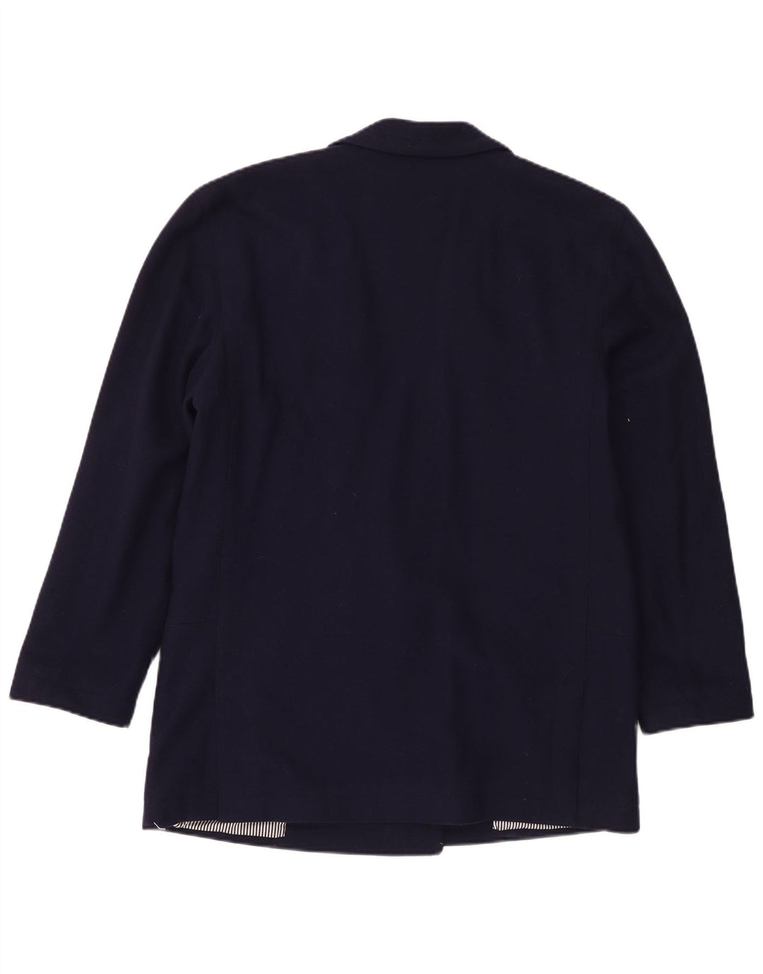 Vintage Dame Dobbeltradet Blazer Jacket IT 46 Large Navy Blue