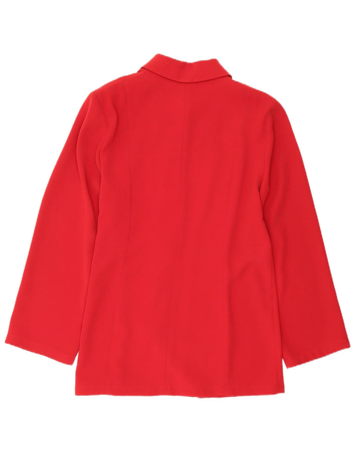 Perte by Krizia Dameskjortebluse UK 16 Stor rød polyester