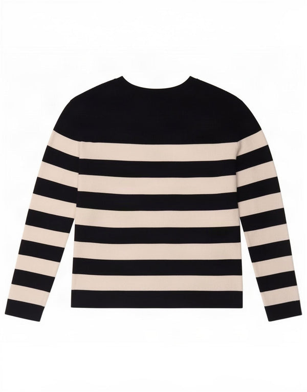 Marks & Spencer Dame Boat Neck Jumper Sweater UK 10 Small Navy Blue