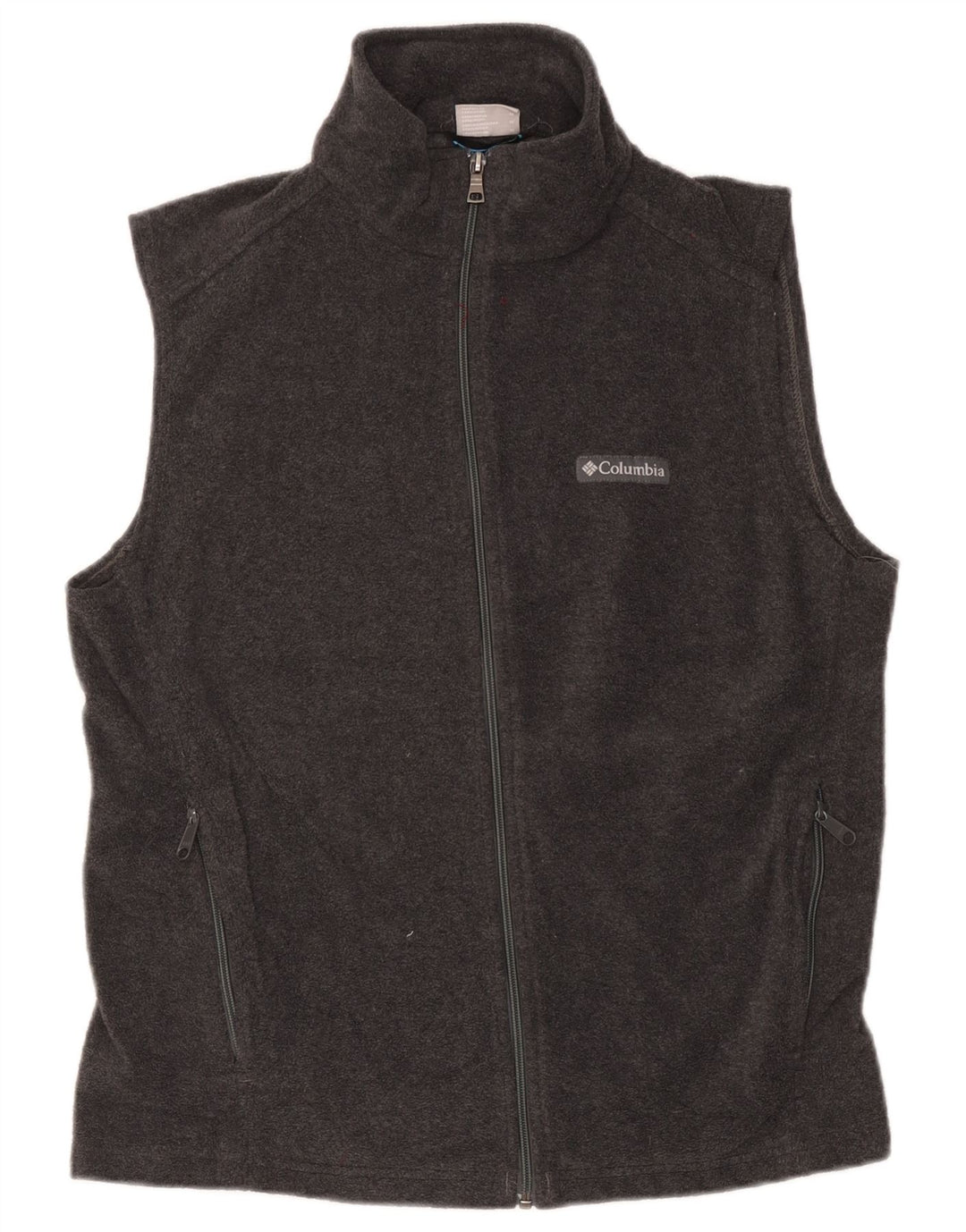 Columbia Womens Fleece Gilet UK 14 Medium Grey Polyester