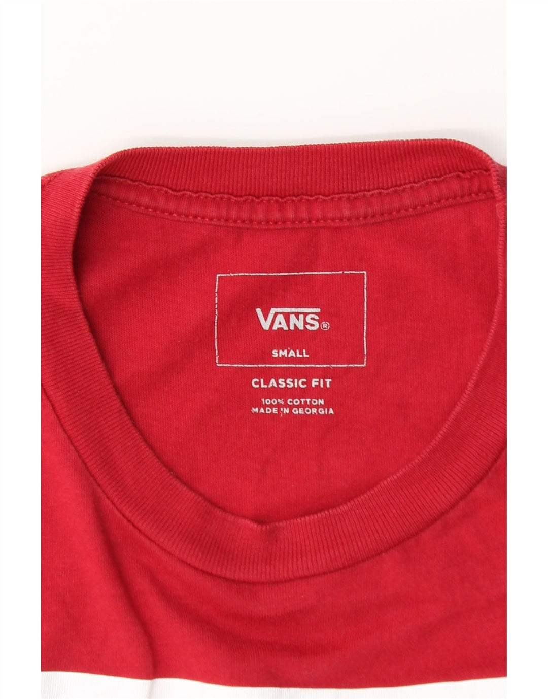 VANS Herre Classic Fit Grafisk Top Langærmet Lille Rød Bomuld
