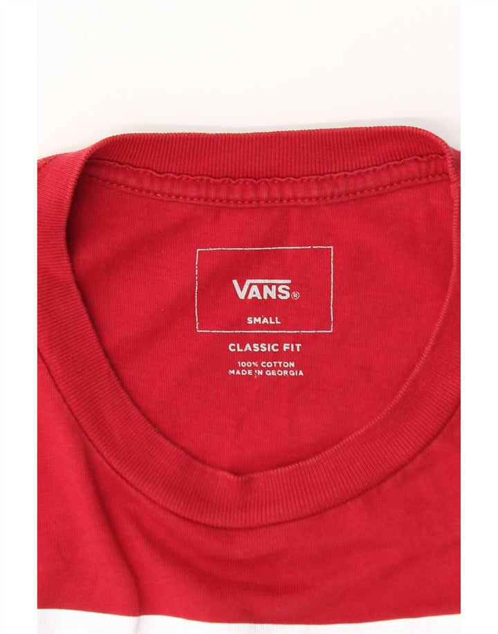 VANS Herre Classic Fit Grafisk Top Langærmet Lille Rød Bomuld
