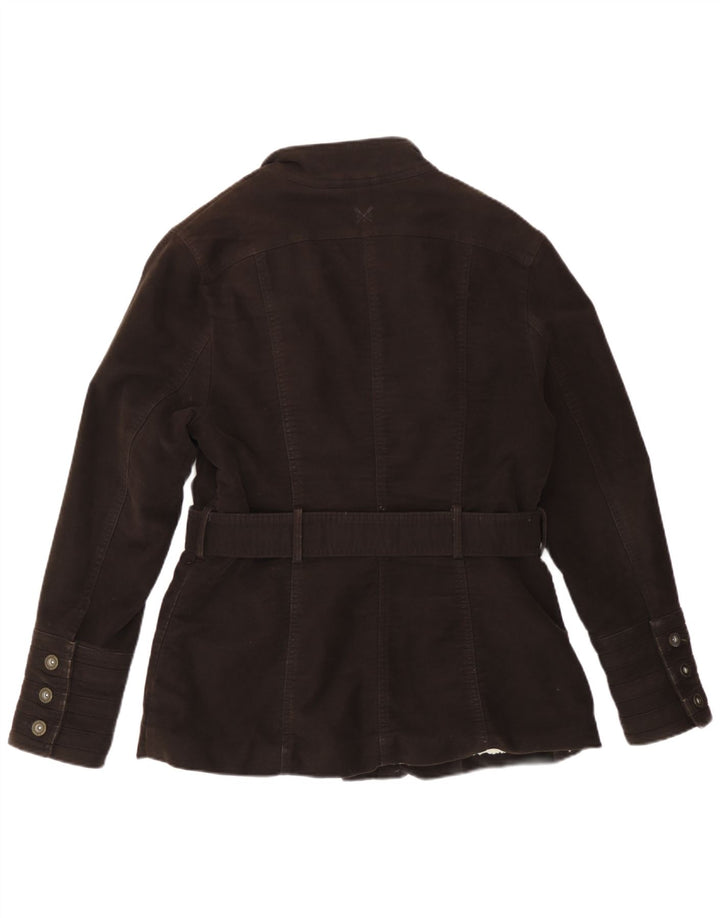 Crew Clothing Dame Windbreaker Jacket UK 12 Medium Brown Bomuld