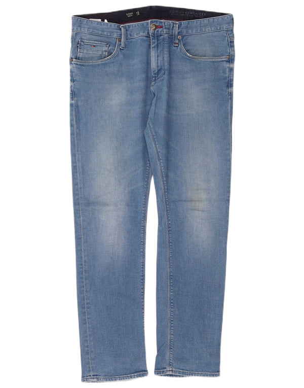 Tommy Hilfiger Herre Bleecker Slim Jeans W36 L32 Blå Bomuld