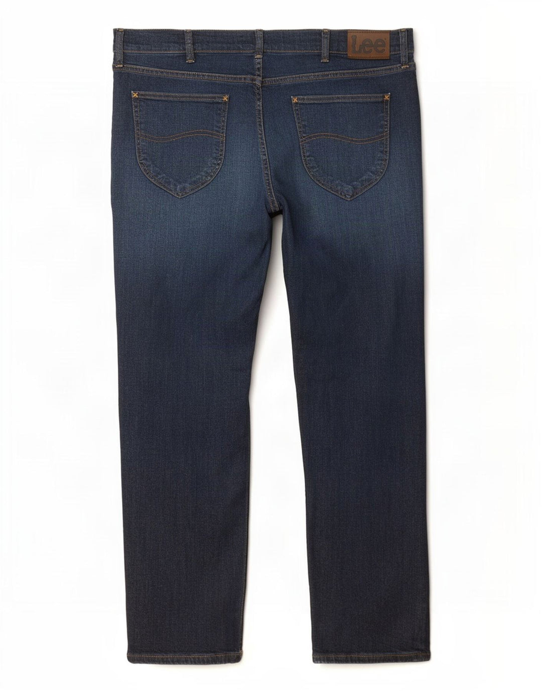 Lee Herre Legendary Regular Fit Straight Jeans W38 L32 Marineblå Bomuld