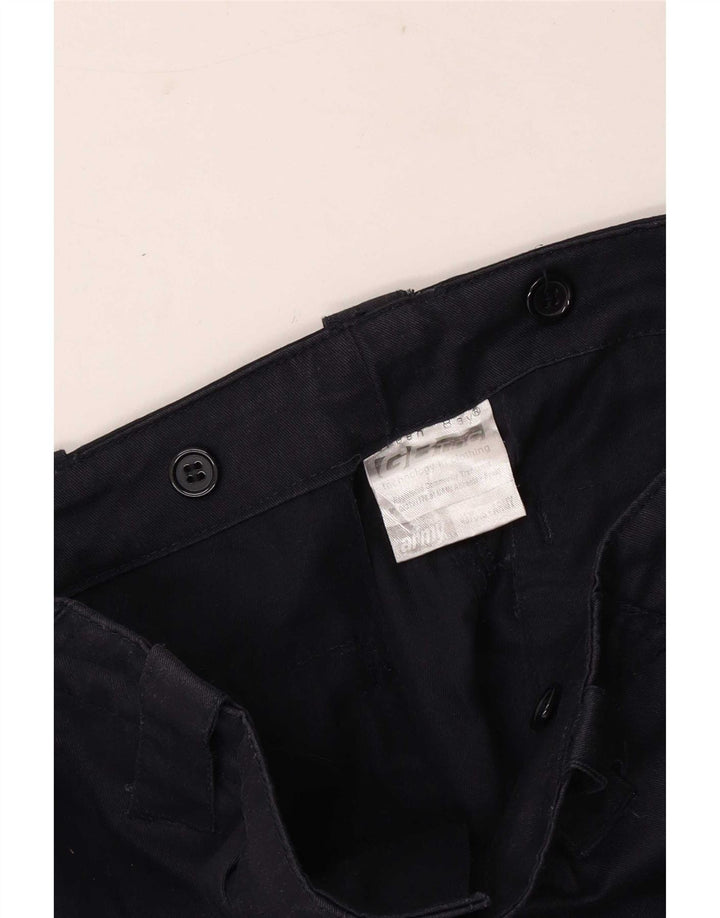Vintage Herre Cargo Shorts Medium W32 Navy Blue Polyester