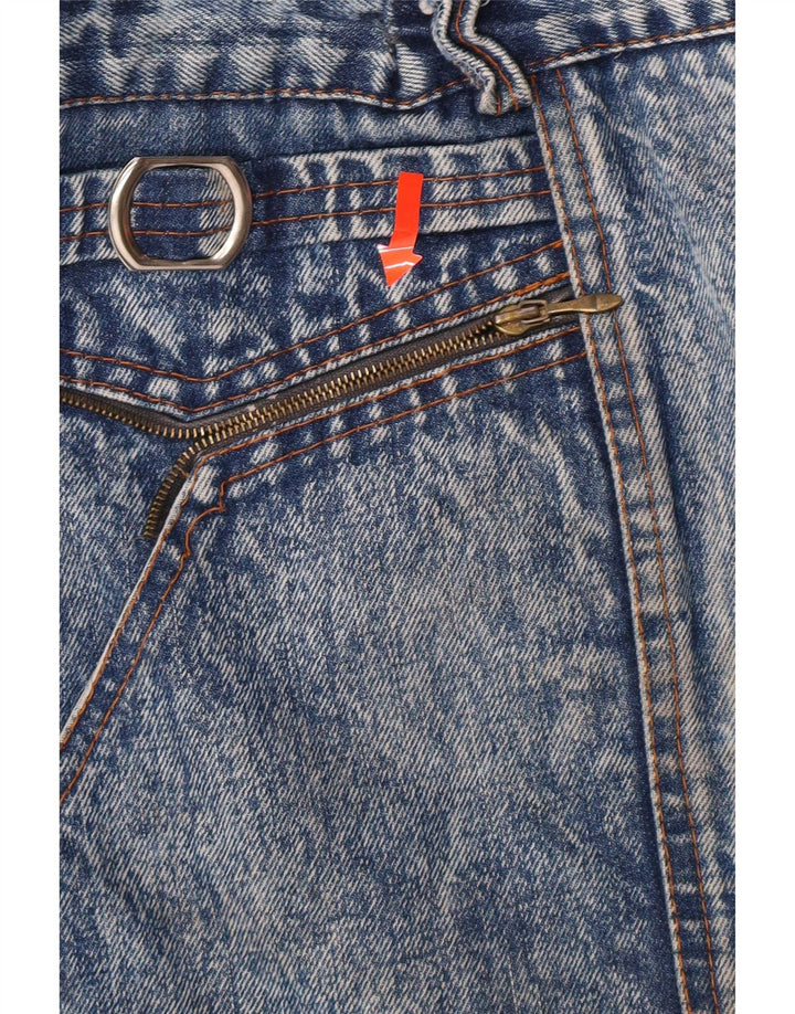 Vintage denimnederdel til kvinder W36 XL blå bomuld