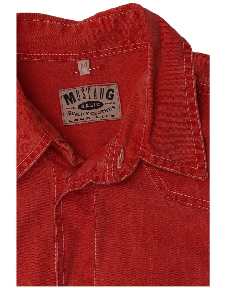 Mustang Denimskjorte til mænd Medium Rød