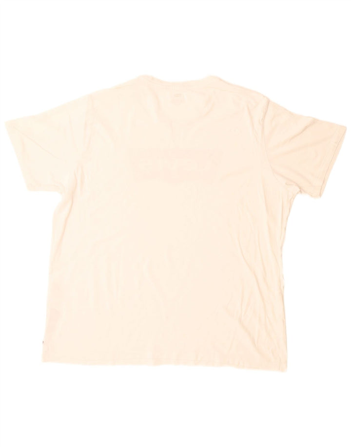 Levi's Herre grafisk T-shirt top XL hvid bomuld