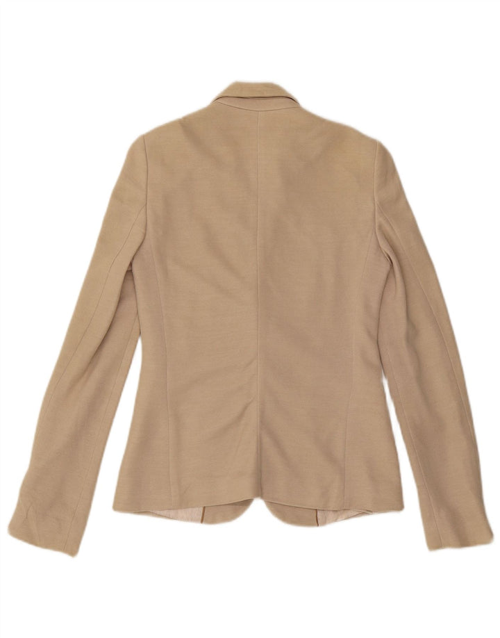 MASSIMO DUTTI Dame 1-knaps blazerjakke EU 36 XS Beige Viscose