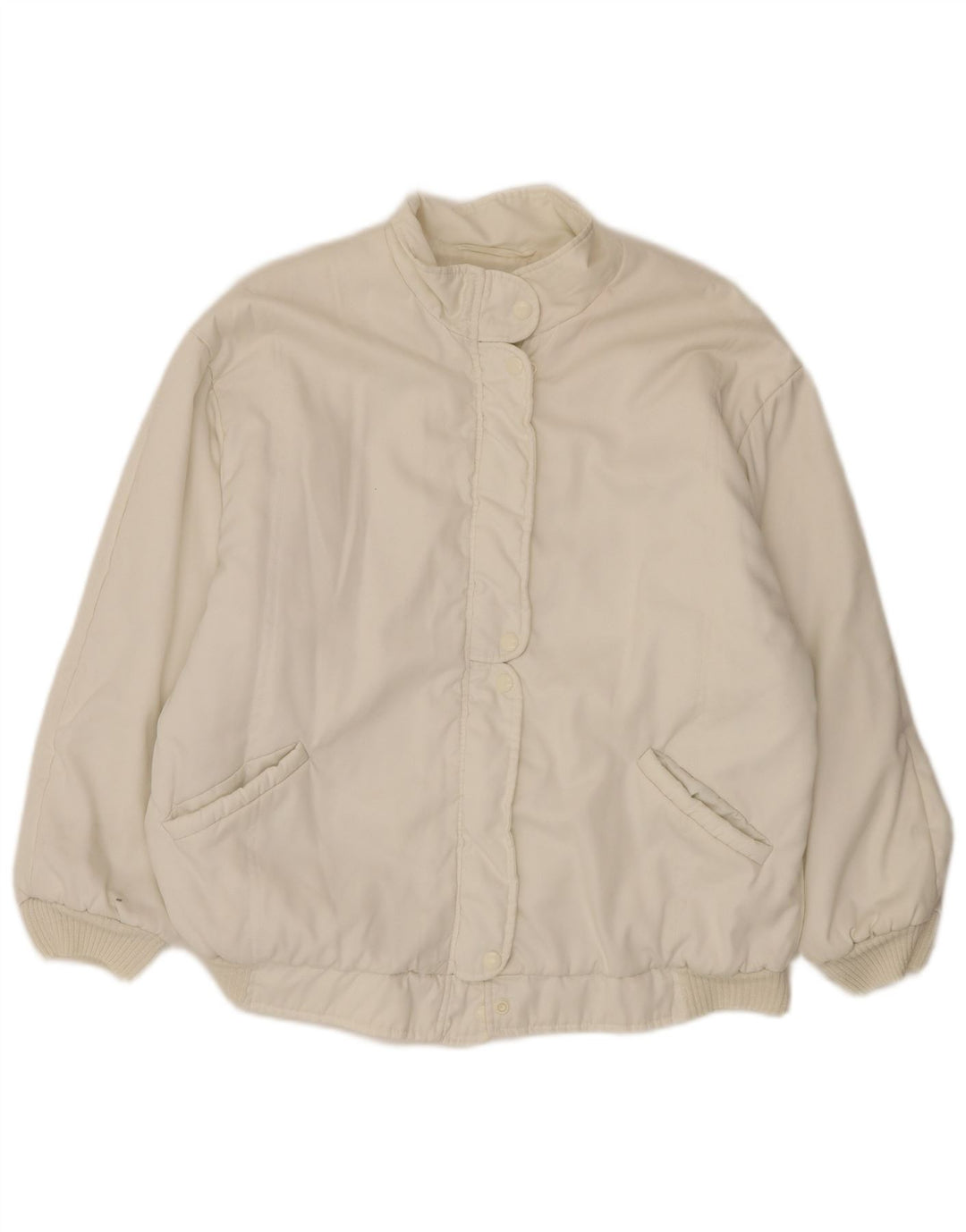 Vintage oversize bomberjakke til kvinder DK 18 XL Hvid