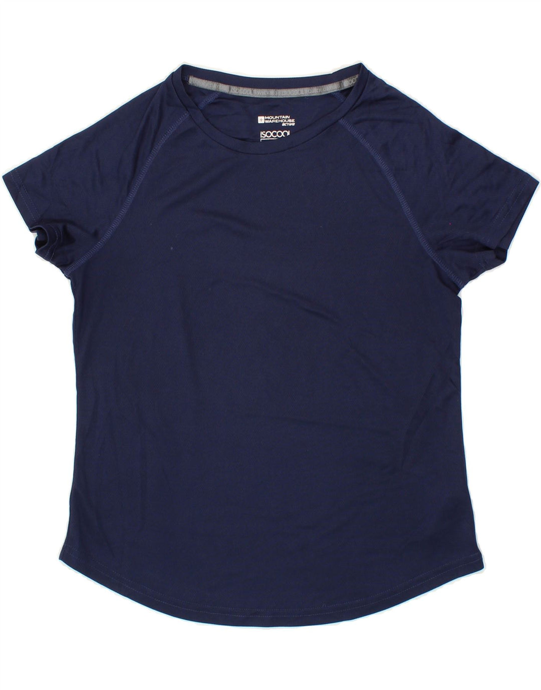 MOUNTAIN WAREHOUSE Womens T-Shirt Top UK 12 Medium Navy Blue Polyester Vintage Mountain Warehouse and Second-Hand Mountain Warehouse from Messina Hembry 