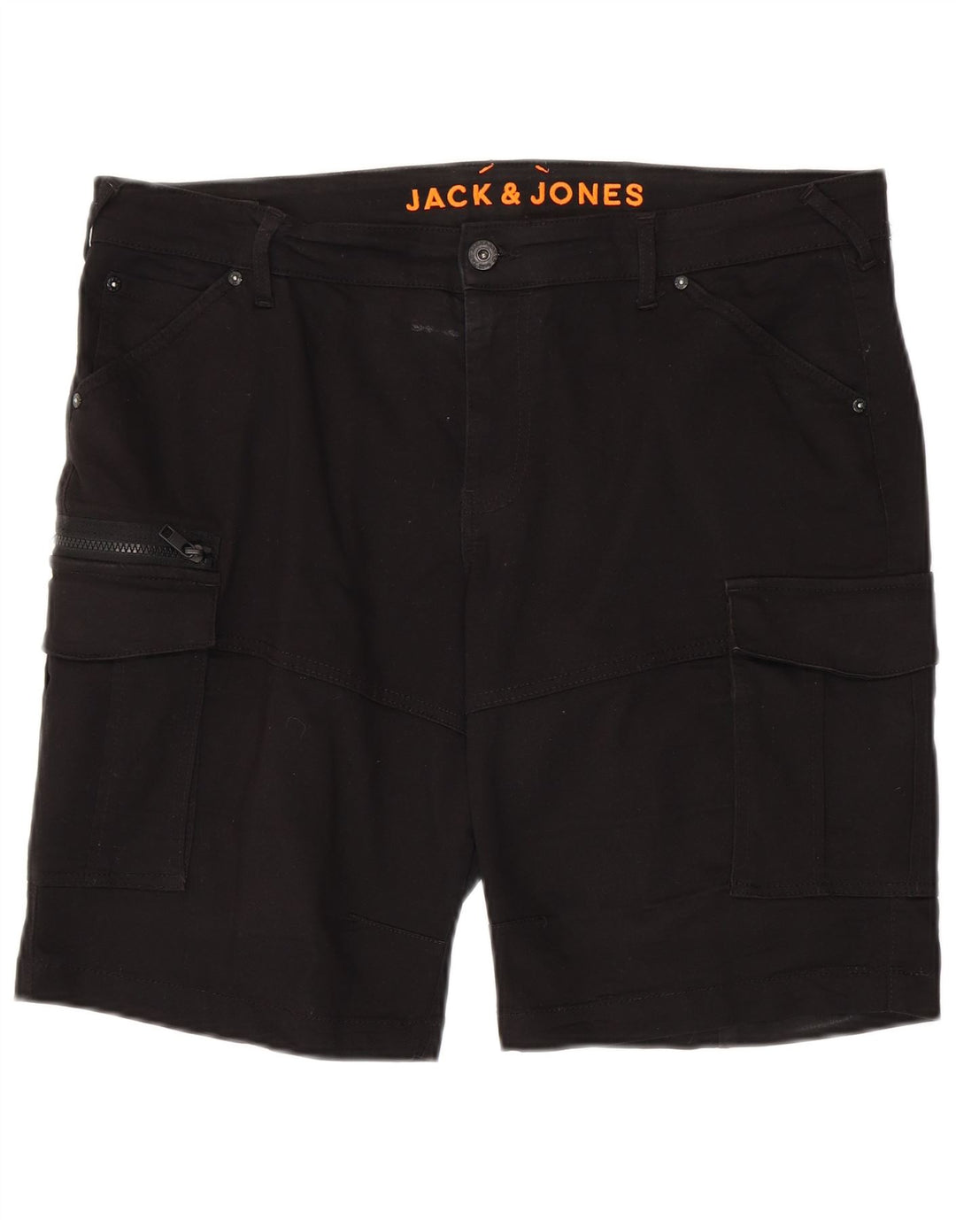 Jack & Jones Herre Cargo Shorts XL W38 Sort Bomuld