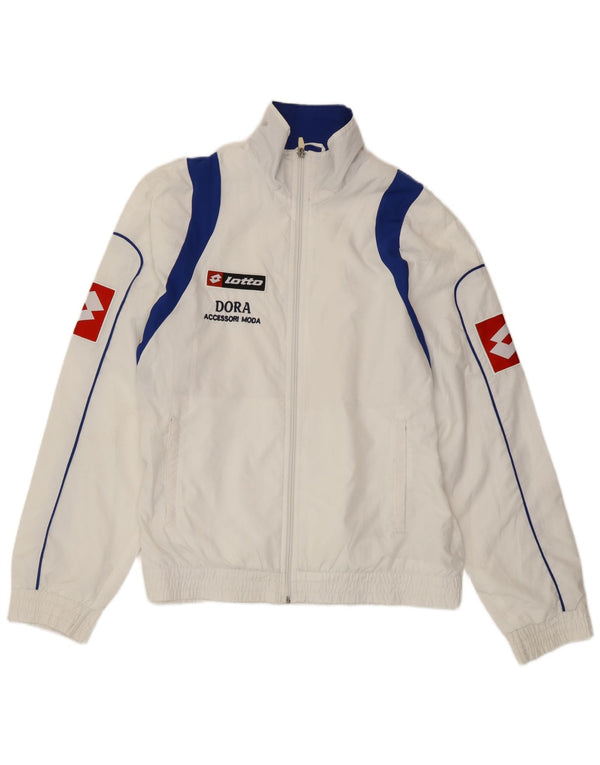 Lotto Herre grafisk træningsdragt Topjakke Medium White Colourblock Sports