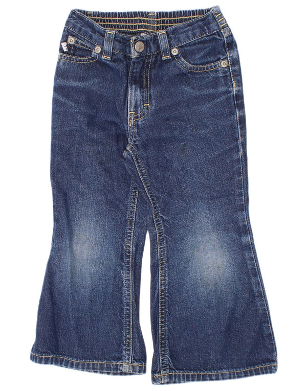 Tommy Hilfiger Piger Flared Jeans 2-3 År W20 L14 Blå Bomuld