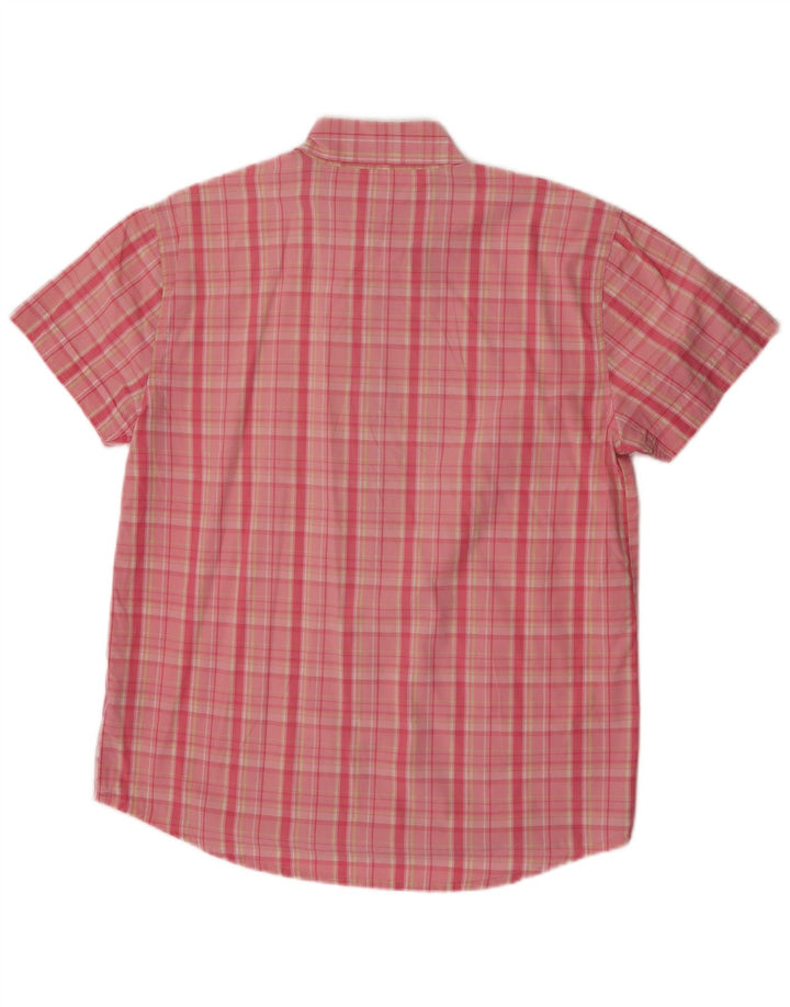 PEPE Jeans Kortærmet Herreskjorte Medium Pink Ternet bomuld