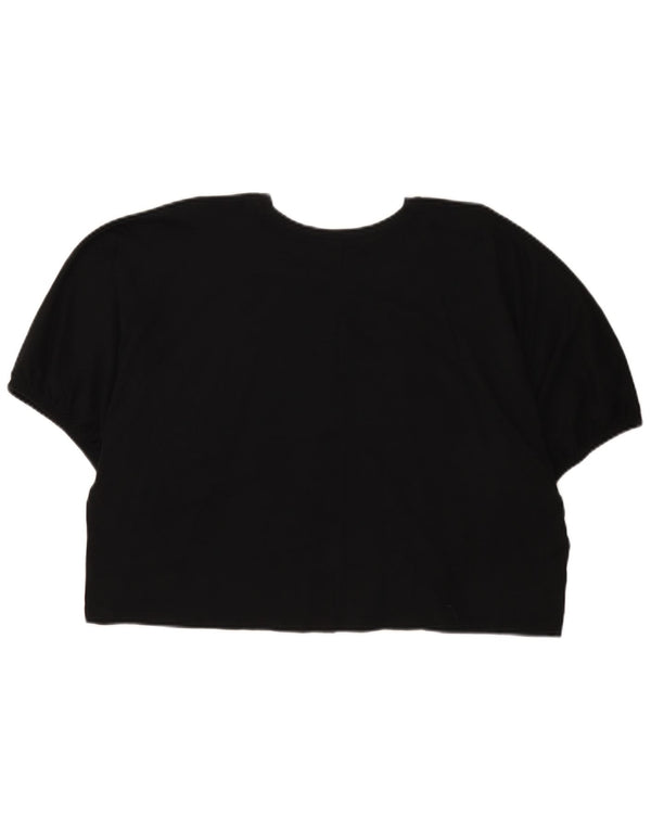 Zara Womens Crop Oversized T-Shirt Top UK 14 Medium Sort