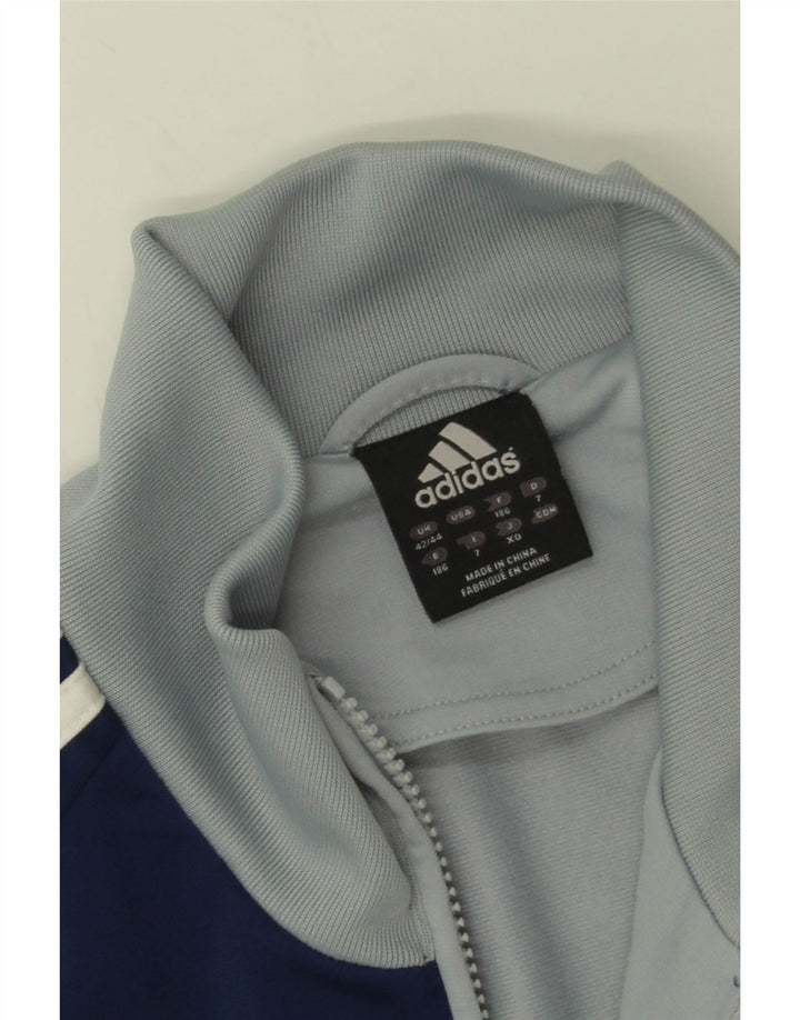 Adidas Træningsdragt til mænd Top jakke UK 42/44 Large Grey Colourblock Polyester