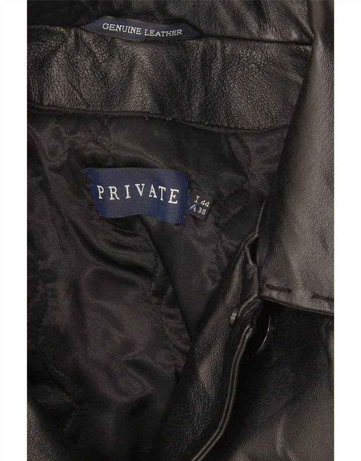 Privat Dame Læderfrakke IT 44 Medium Sort