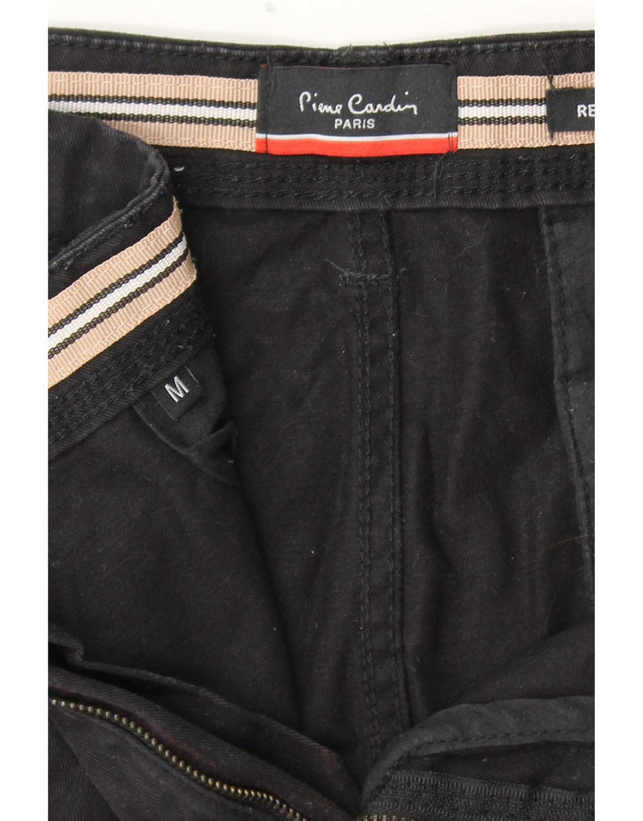 Pierre Cardin Herre Regular Fit Chino Shorts Medium W32 Sort Bomuld