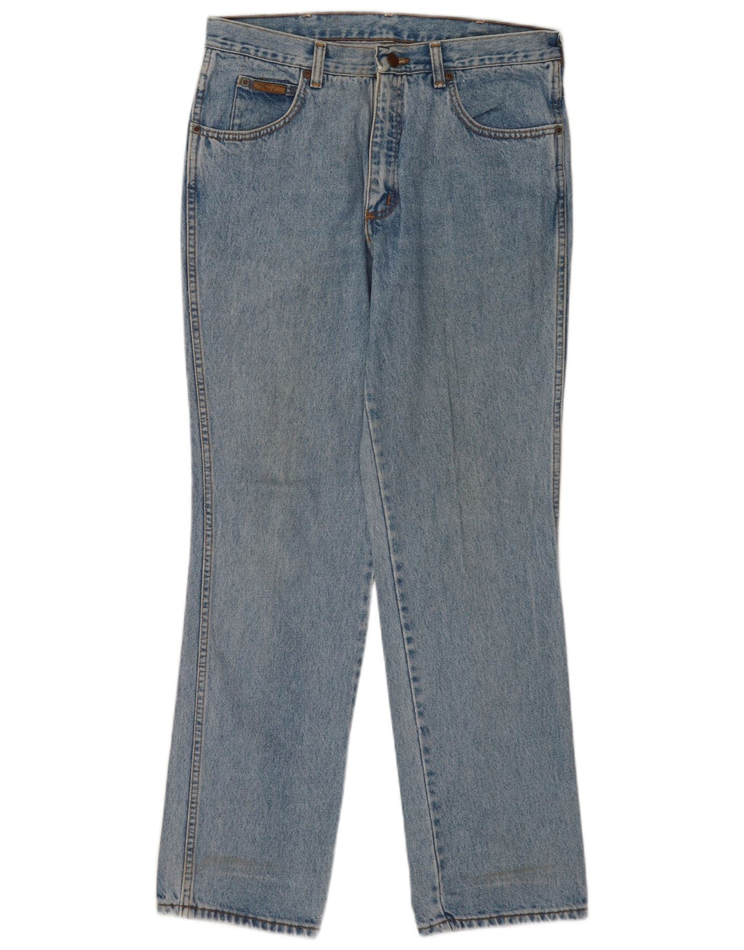 Wrangler Herre Texas Straight Jeans W34 L32 Blå Bomuld