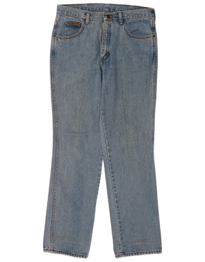 Wrangler Herre Texas Straight Jeans W34 L32 Blå Bomuld