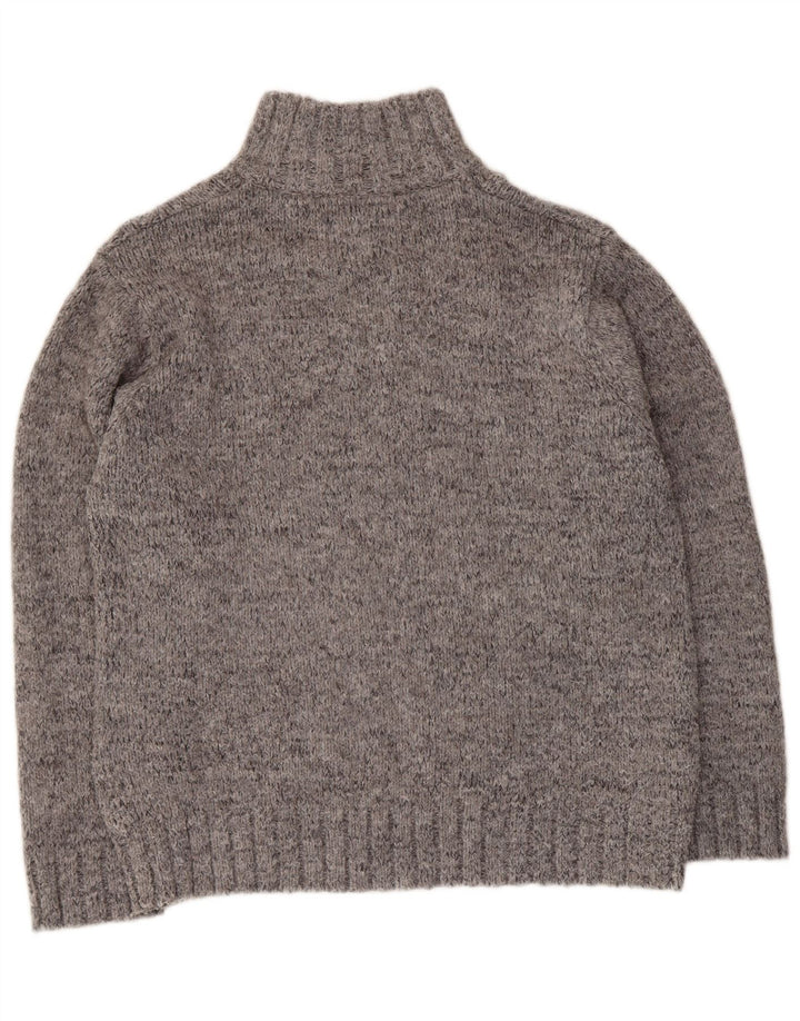 MARKS & SPENCER Sweater med lynlås til mænd UK 41/43 Stor grå
