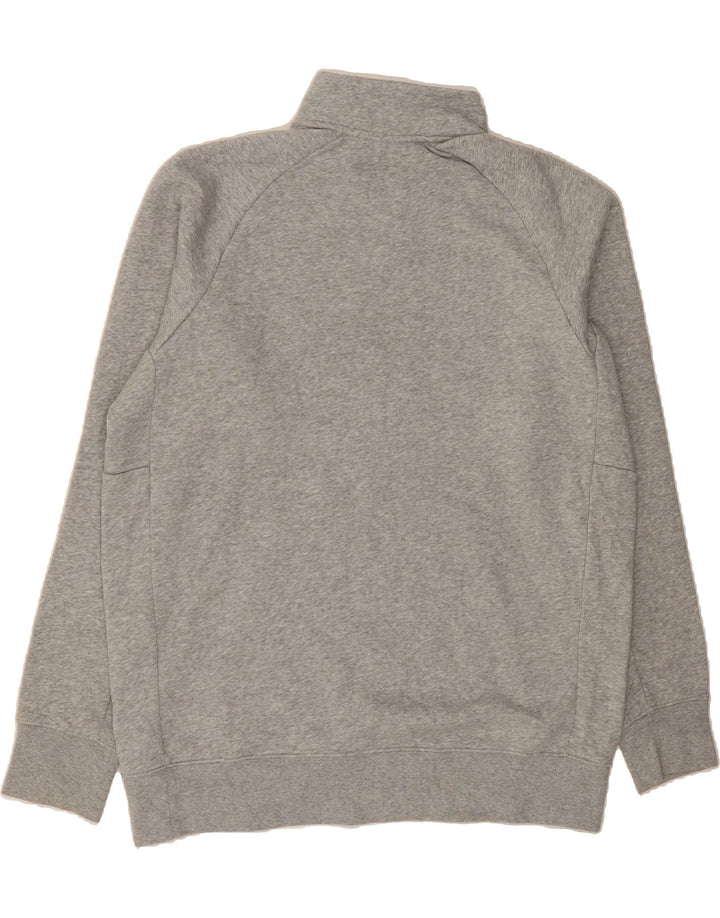 NIKE Mens Zip Neck Sweatshirt Jumper Large Grey Cotton Vintage Nike and Second-Hand Nike from Messina Hembry 