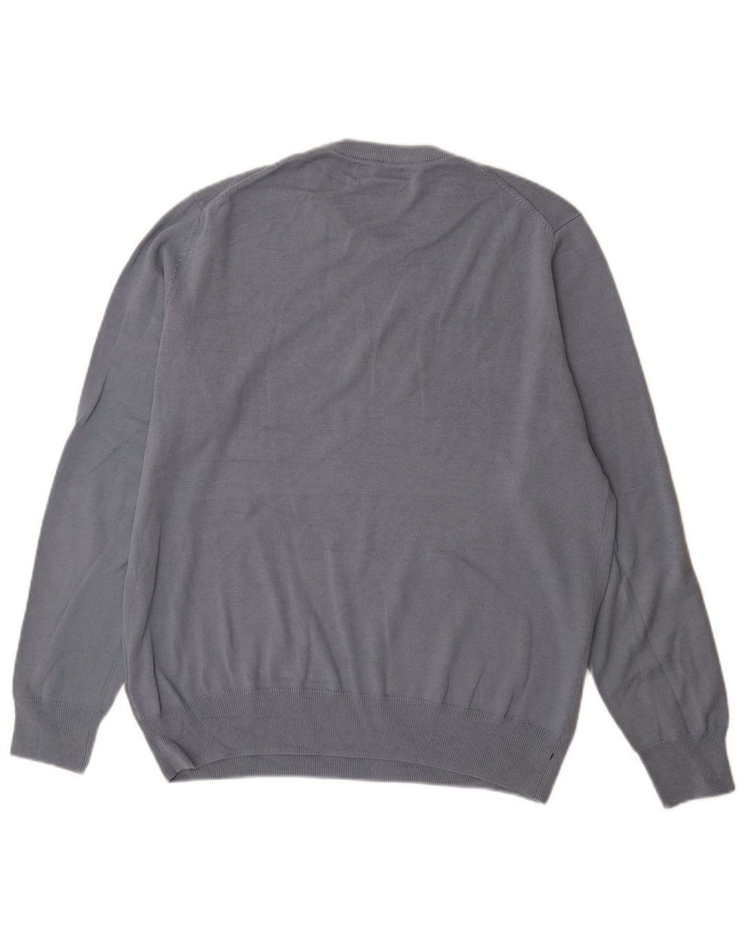 Marks & Spencer Herre sweater med rund hals, stor blå bomuld