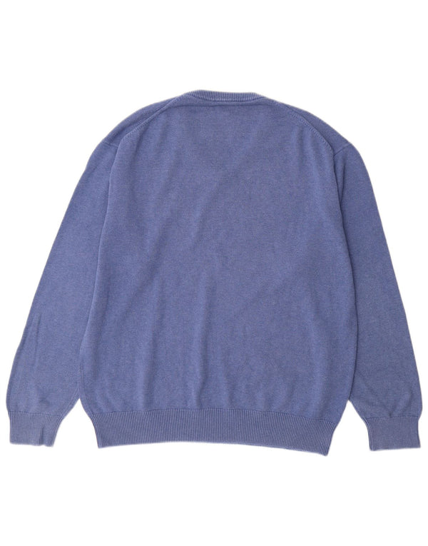 GANT Herre V-hals sweater XL Blå Bomuld