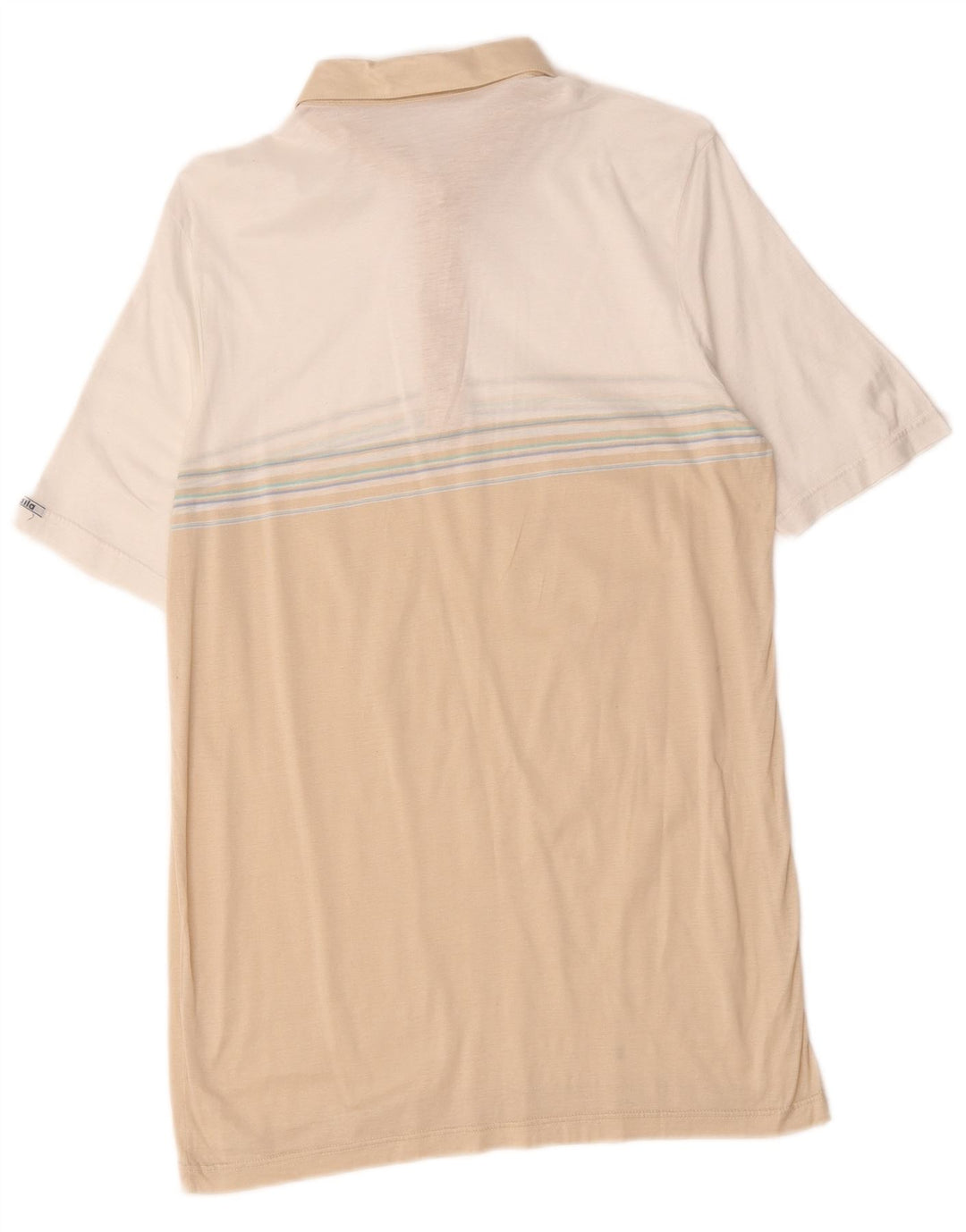 Baila Polo Shirt til mænd Lille Beige Colourblock Bomuld