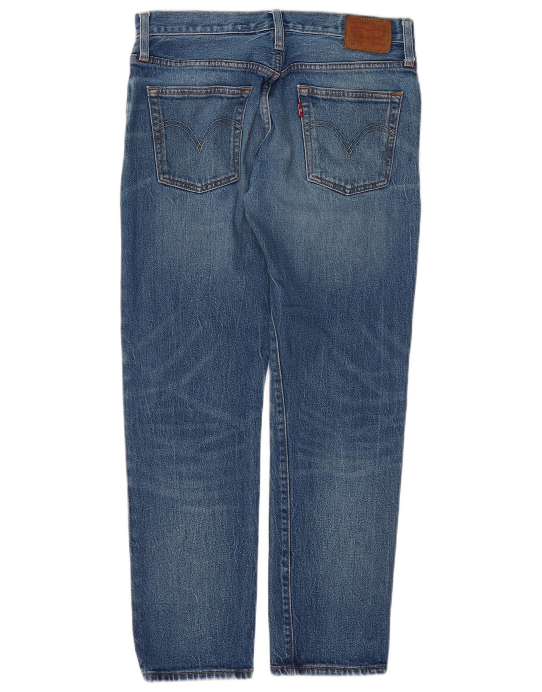 Levi's Dame 501 Straight Jeans W26 L28 Blå Bomuld