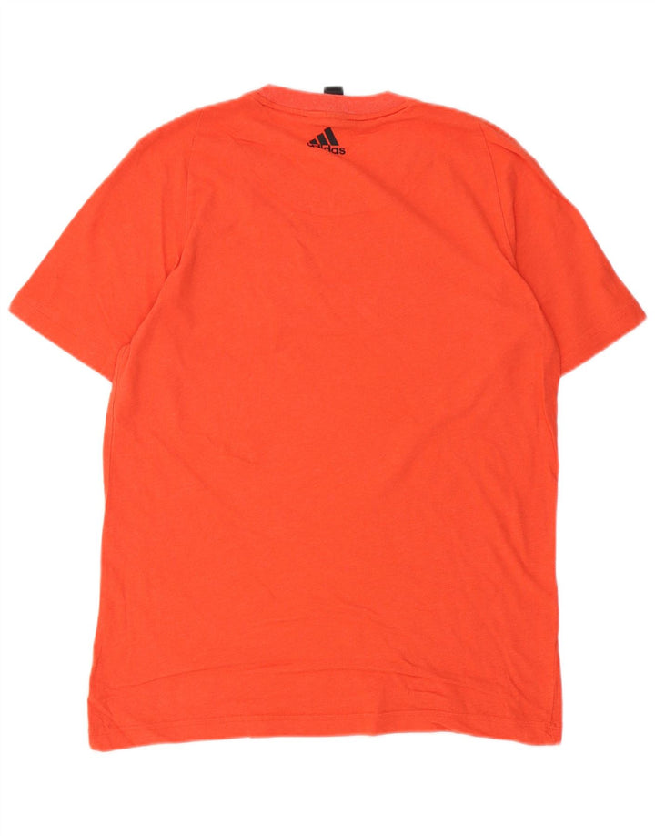 ADIDAS grafisk t-shirt til mænd, lille orange
