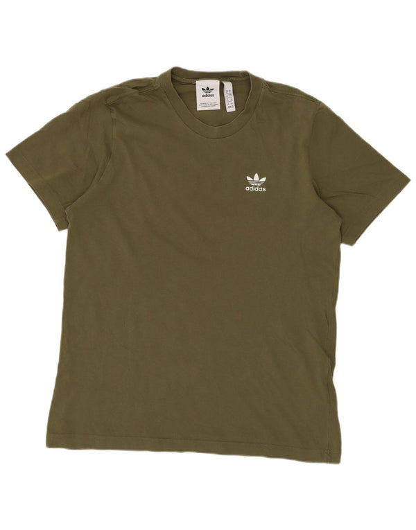 Adidas Herre Regular Graphic T-Shirt Top XS Khaki Bomuld