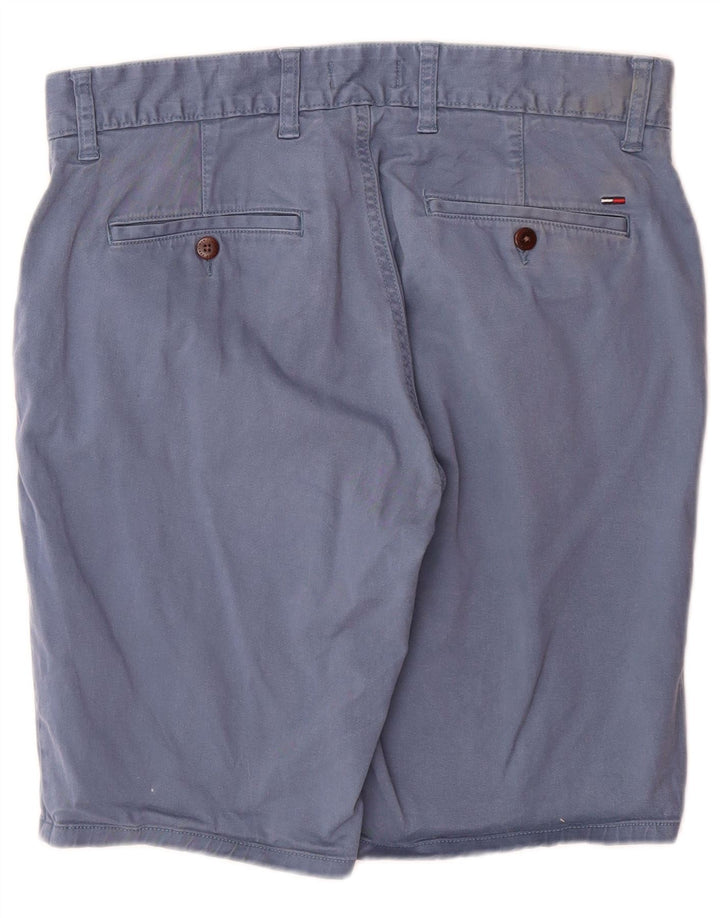 TOMMY HILFIGER Mens Chino Shorts W32 Medium Navy Blue Cotton
