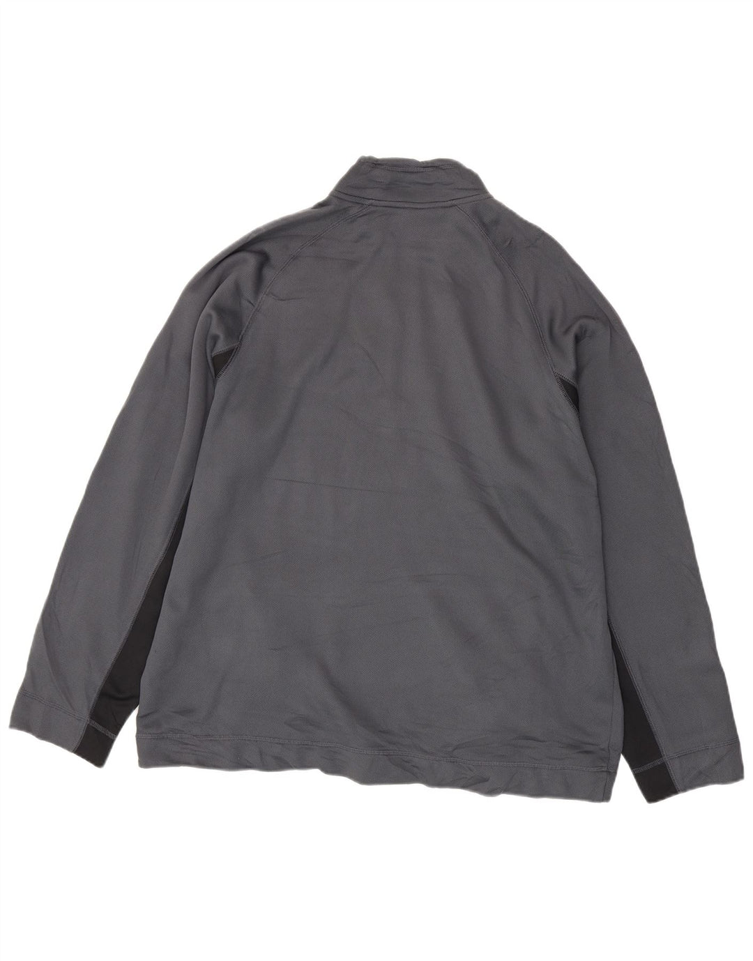Reebok Sweatshirt med lynlås til mænd 2XL Grå Colourblock Polyester
