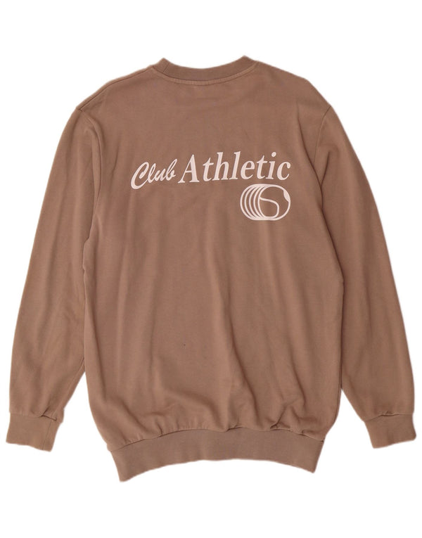 JACK & JONES Herre grafisk sweatshirt Jumper Medium Beige Bomuld