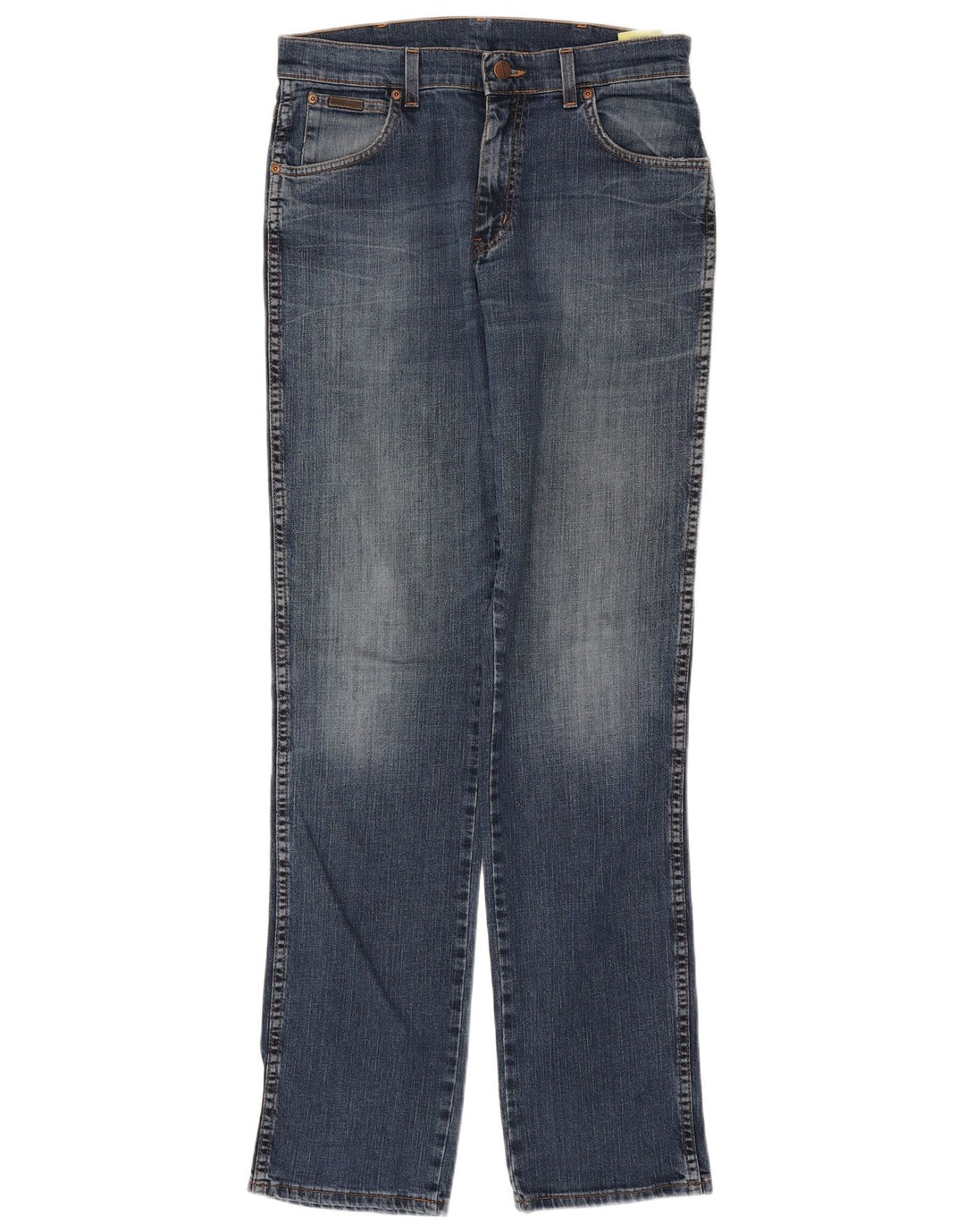 WRANGLER Herre Texas Stretch Straight Jeans W32 L36 Blå Bomuld