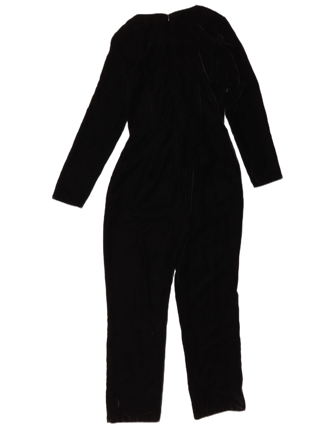 Le Piacentini Dame Langærmet Velvet Jumpsuit EU 38 Medium Sort