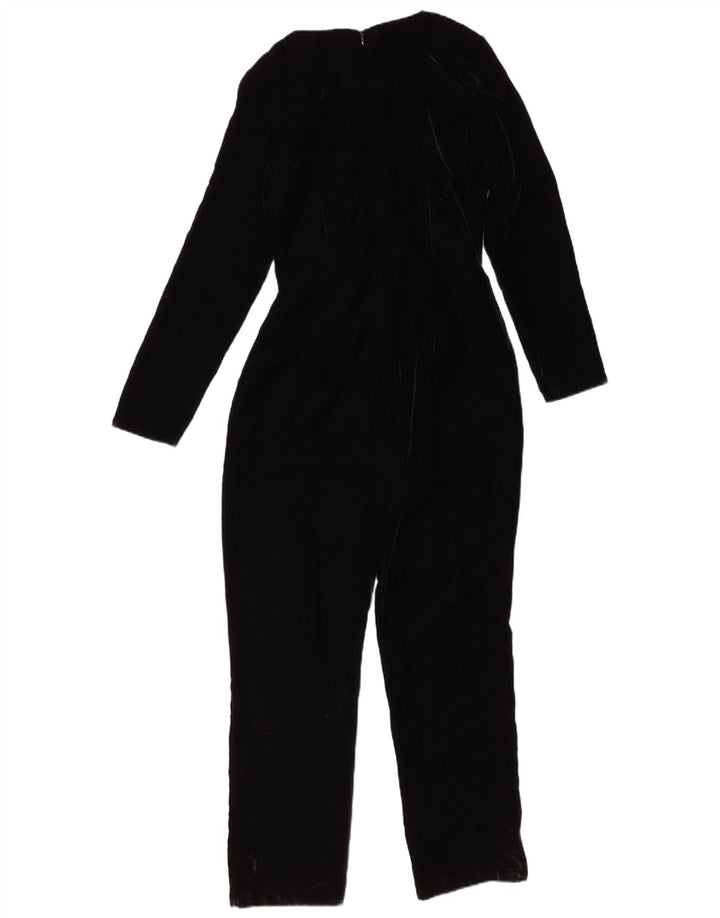 Le Piacentini Dame Langærmet Velvet Jumpsuit EU 38 Medium Sort