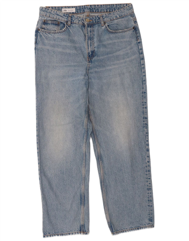 Zara Dame Straight Jeans EU 46 XL W36 L29 Blå