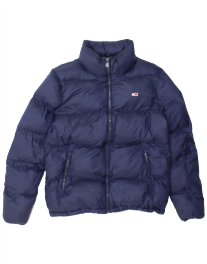 Tommy Hilfiger Herre Polstret Jakke UK 38 Medium Navy Blue Polyamid